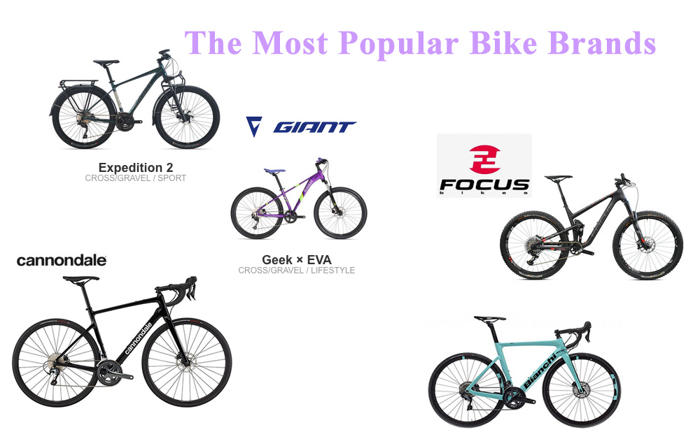 The most popular bike brands